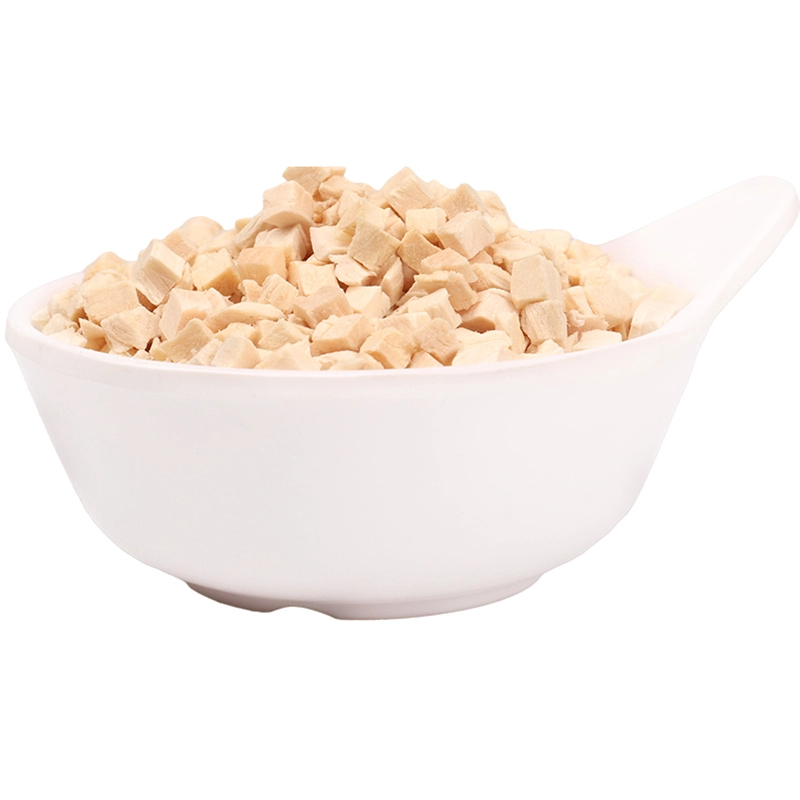 Freeze-dried chicken cubes