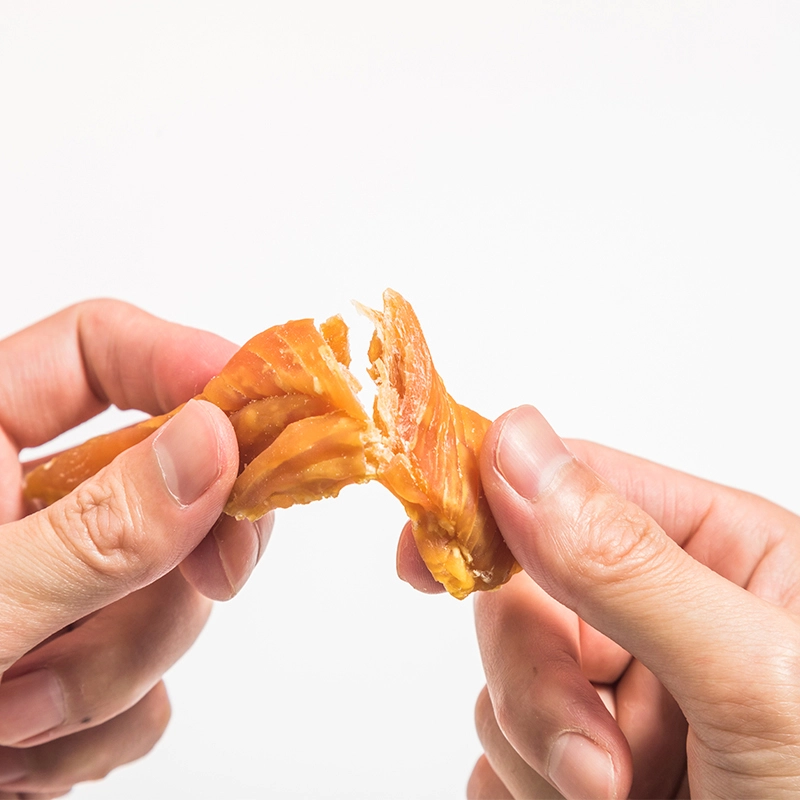 Dried chicken jerky for dogs