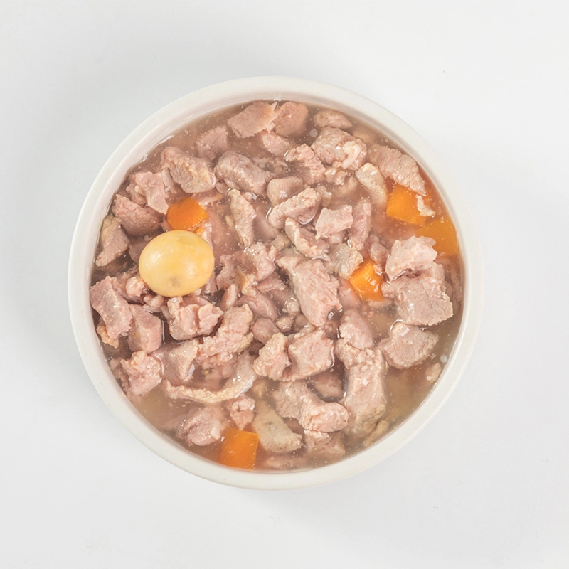 Diced duck with egg pet food Diced duck with egg pet food