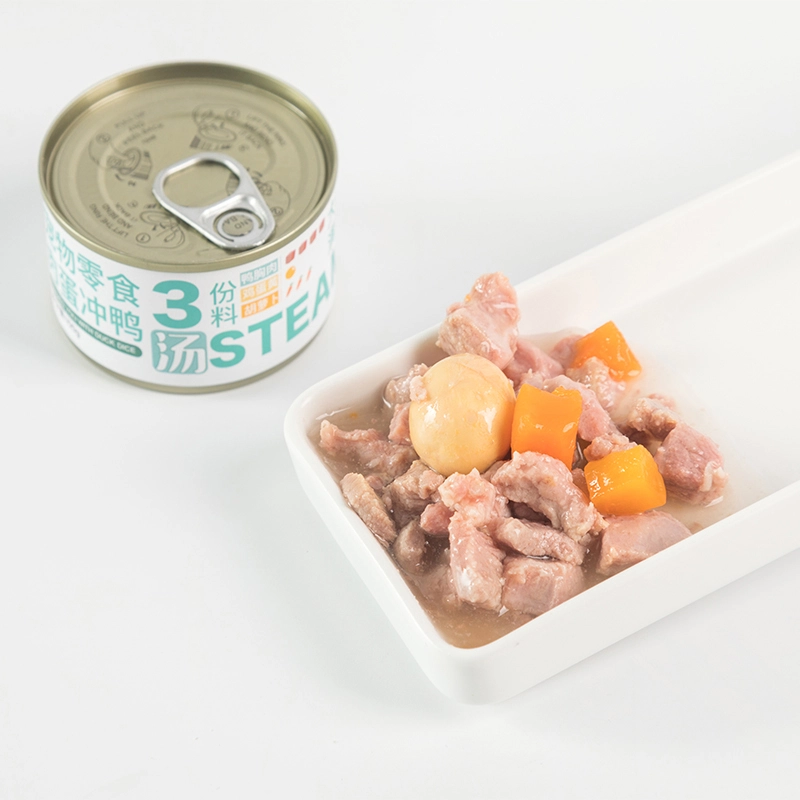 Egg yolk duck meat cubes