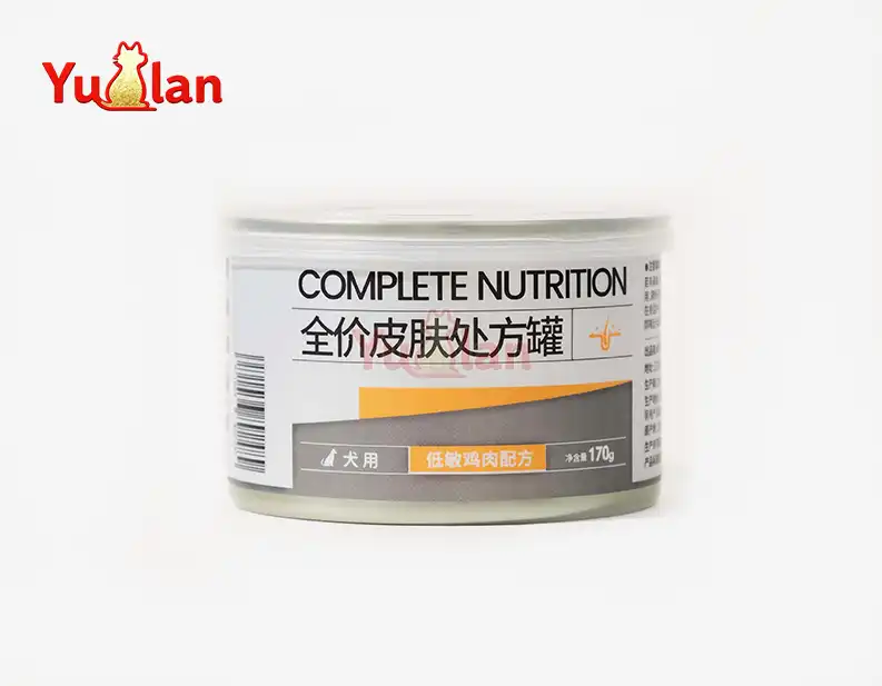 Prescription skin support wet food