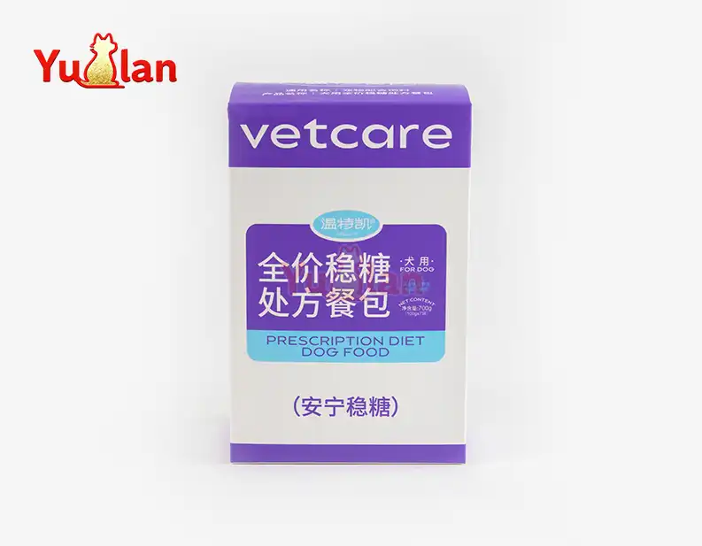 Diabetes prescription pouch for dogs